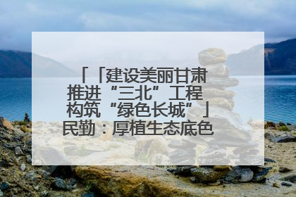 「建设美丽甘肃 推进“三北”工程 构筑“绿色长城”」民勤：厚植生态底色 筑牢绿色屏障