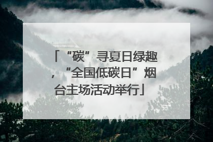 “碳”寻夏日绿趣，“全国低碳日”烟台主场活动举行