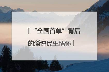 “全国首单”背后的淄博民生情怀