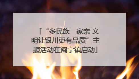 “多民族一家亲 文明让银川更有品质”主题活动在闽宁镇启动