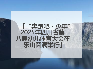 “奔跑吧・少年”2025年四川省第八届幼儿体育大会在乐山圆满举行