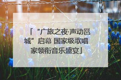 “广旅之夜·声动邕城”启幕 国家级歌唱家领衔音乐盛宴