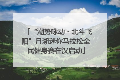 “潮势咏动・北斗飞阳”月湖迷你马拉松全民健身赛在汉启动