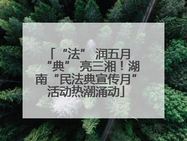 “法” 润五月 “典” 亮三湘！湖南“民法典宣传月”活动热潮涌动