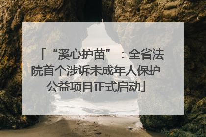“溪心护苗”：全省法院首个涉诉未成年人保护公益项目正式启动