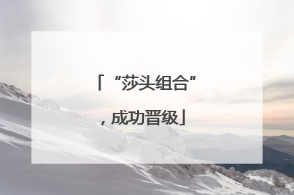 “莎头组合”，成功晋级