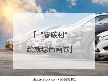 “零碳村” 绘就绿色画卷