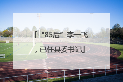 “85后”李一飞，已任县委书记