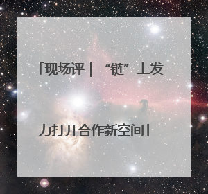 现场评｜“链”上发力打开合作新空间