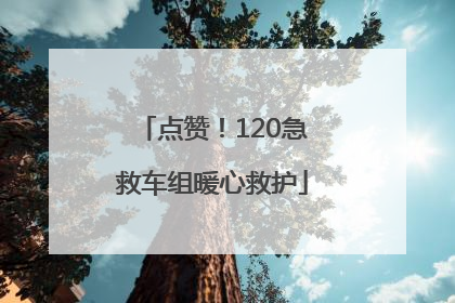 点赞！120急救车组暖心救护