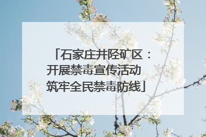石家庄井陉矿区：开展禁毒宣传活动 筑牢全民禁毒防线