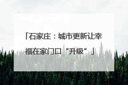 石家庄：城市更新让幸福在家门口“升级”