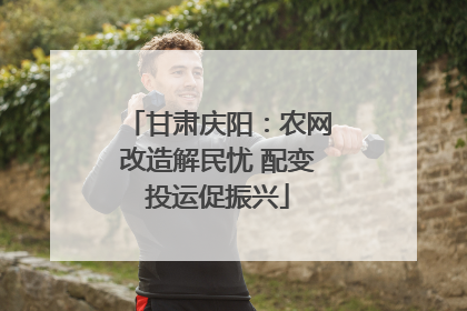 甘肃庆阳：农网改造解民忧 配变投运促振兴