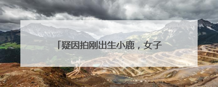 疑因拍刚出生小鹿，女子在市区内遭梅花鹿攻击！