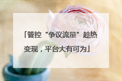 管控“争议流量”趁热变现，平台大有可为