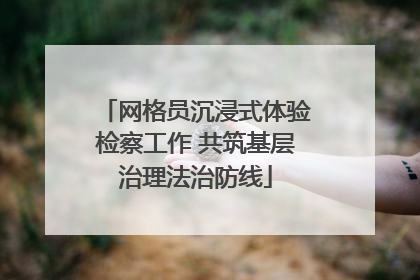 网格员沉浸式体验检察工作 共筑基层治理法治防线