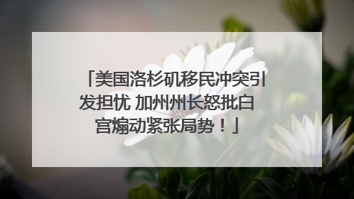 美国洛杉矶移民冲突引发担忧 加州州长怒批白宫煽动紧张局势！