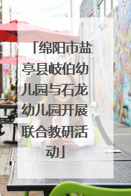 绵阳市盐亭县岐伯幼儿园与石龙幼儿园开展联合教研活动