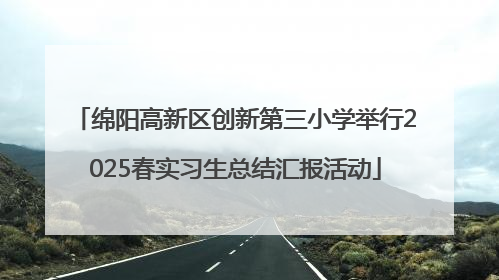 绵阳高新区创新第三小学举行2025春实习生总结汇报活动