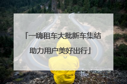 一嗨租车大批新车集结 助力用户美好出行