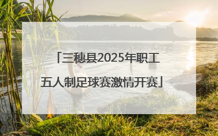 三穗县2025年职工五人制足球赛激情开赛