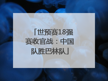 世预赛18强赛收官战：中国队胜巴林队
