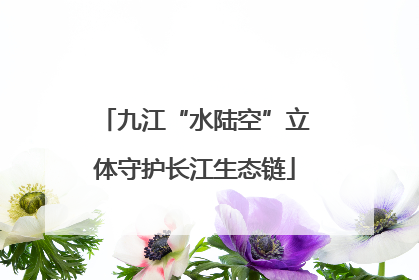 九江“水陆空”立体守护长江生态链