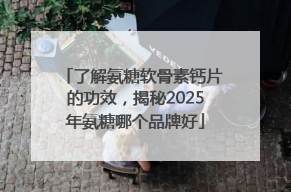 了解氨糖软骨素钙片的功效，揭秘2025年氨糖哪个品牌好