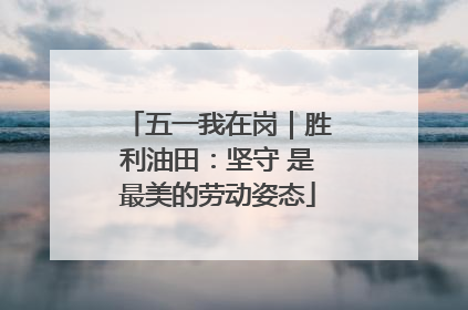五一我在岗｜胜利油田：坚守 是最美的劳动姿态
