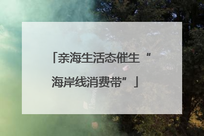 亲海生活态催生“海岸线消费带”