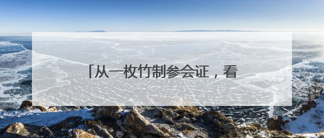 从一枚竹制参会证，看湖南节能有多“拼”