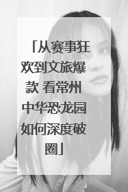 从赛事狂欢到文旅爆款 看常州中华恐龙园如何深度破圈