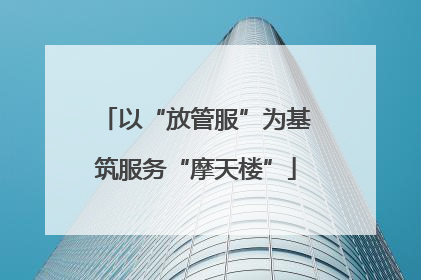 以“放管服”为基筑服务“摩天楼”
