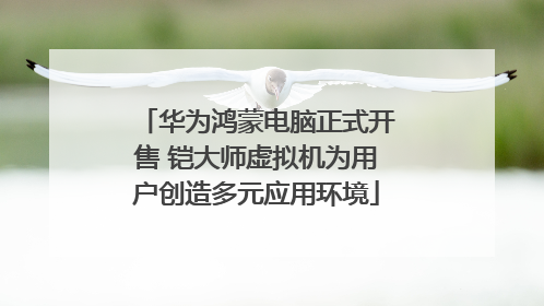 华为鸿蒙电脑正式开售 铠大师虚拟机为用户创造多元应用环境