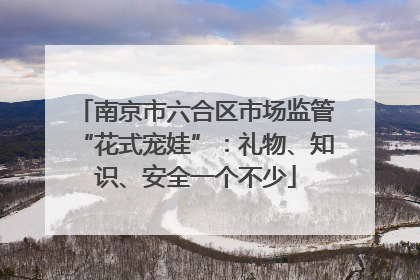 南京市六合区市场监管“花式宠娃”：礼物、知识、安全一个不少