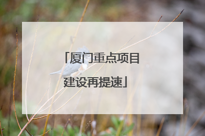 厦门重点项目建设再提速