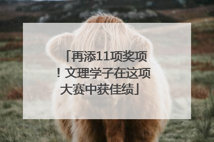 再添11项奖项！文理学子在这项大赛中获佳绩