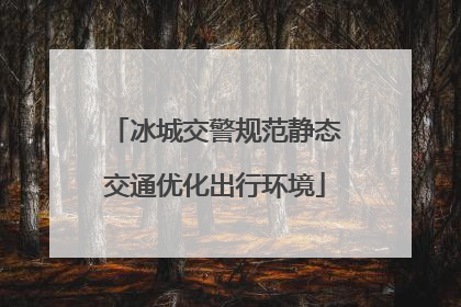 冰城交警规范静态交通优化出行环境