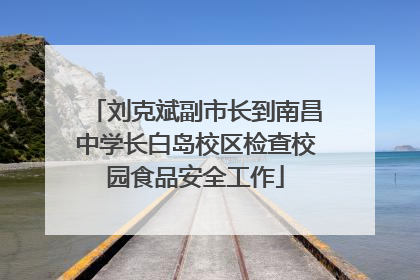 刘克斌副市长到南昌中学长白岛校区检查校园食品安全工作