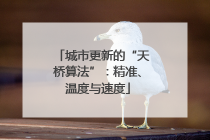 城市更新的“天桥算法”：精准、温度与速度