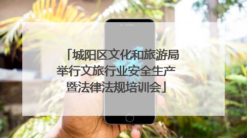 城阳区文化和旅游局举行文旅行业安全生产暨法律法规培训会