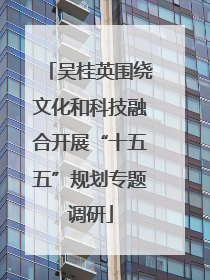 吴桂英围绕文化和科技融合开展“十五五”规划专题调研
