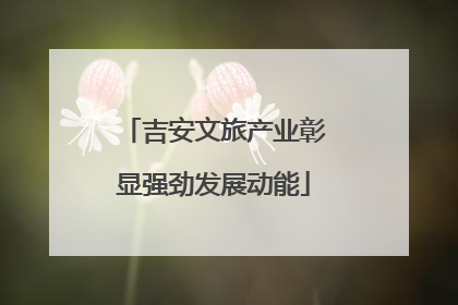 吉安文旅产业彰显强劲发展动能