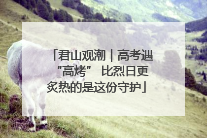 君山观潮｜高考遇“高烤” 比烈日更炙热的是这份守护