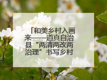 和美乡村入画来——道真自治县“两清两改两治理”书写乡村振兴新答卷