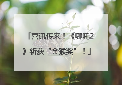 喜讯传来！《哪吒2》斩获“金猴奖”！