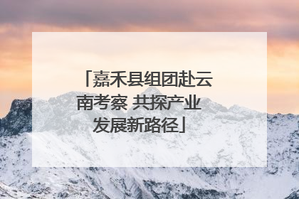 嘉禾县组团赴云南考察 共探产业发展新路径