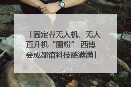 固定翼无人机、无人直升机“圈粉” 西博会成都馆科技感满满