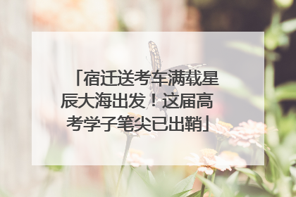 宿迁送考车满载星辰大海出发！这届高考学子笔尖已出鞘