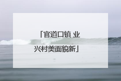 官道口镇 业兴村美面貌新